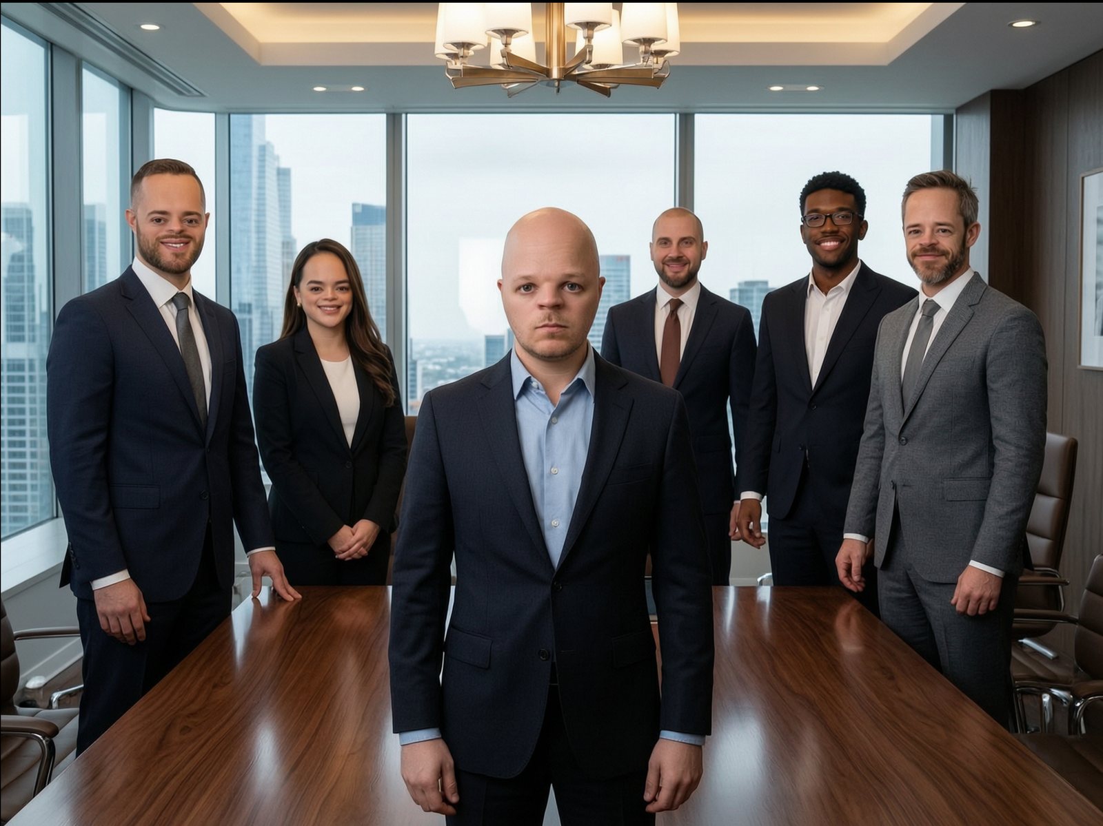 The 5iveHead leadership team in the boardroom